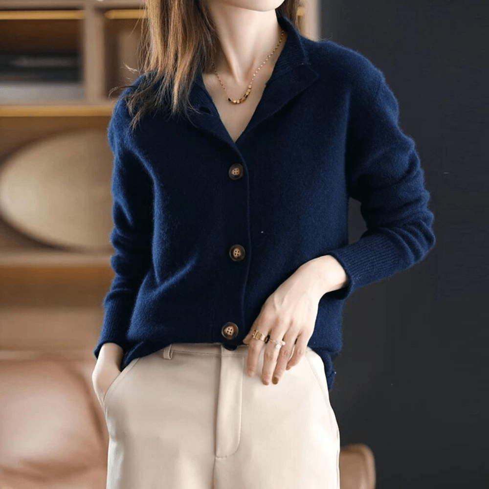 Anja™ | Strikket cashmere-trøje