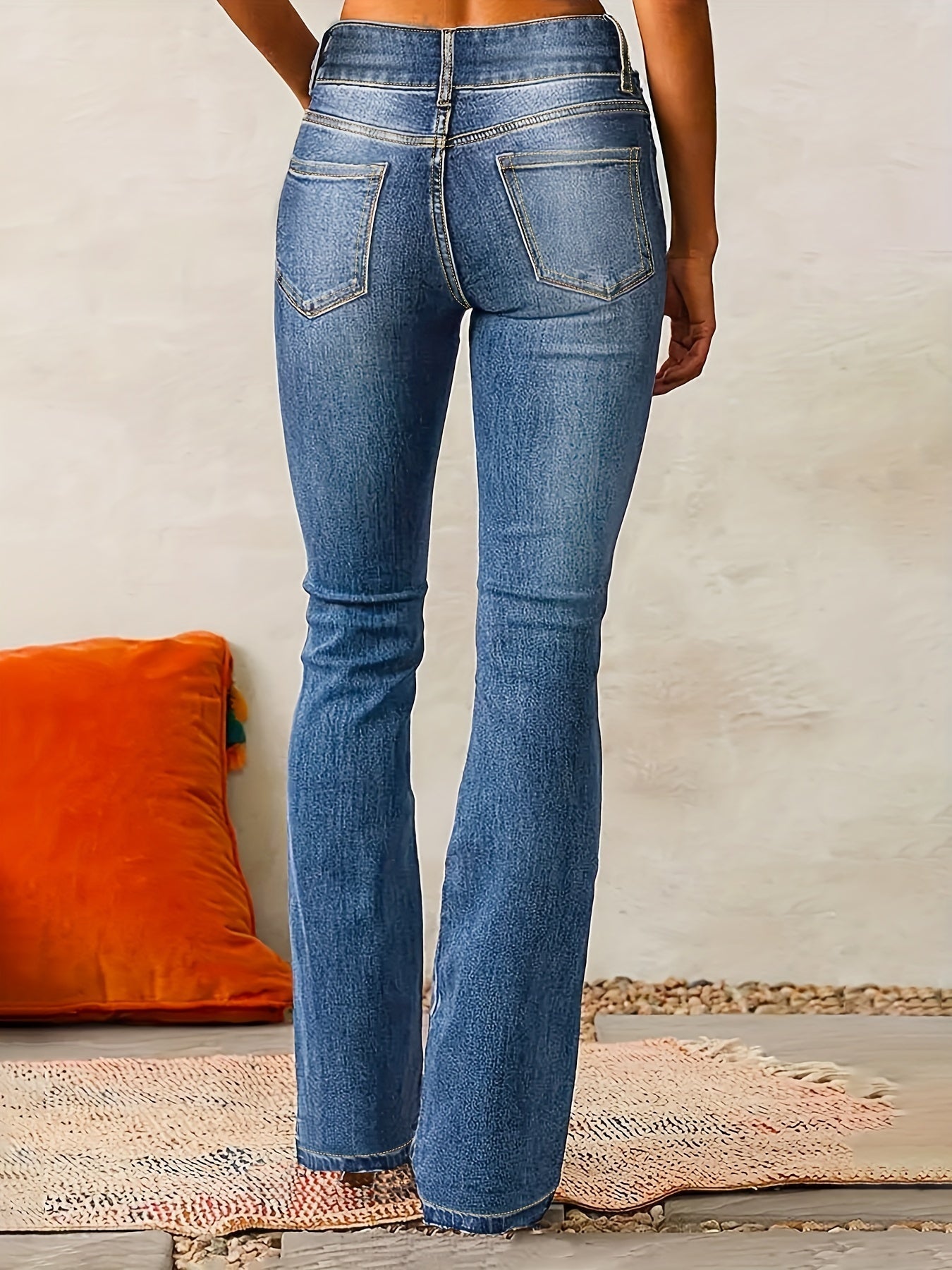 Eva | Højtaljede flared jeans