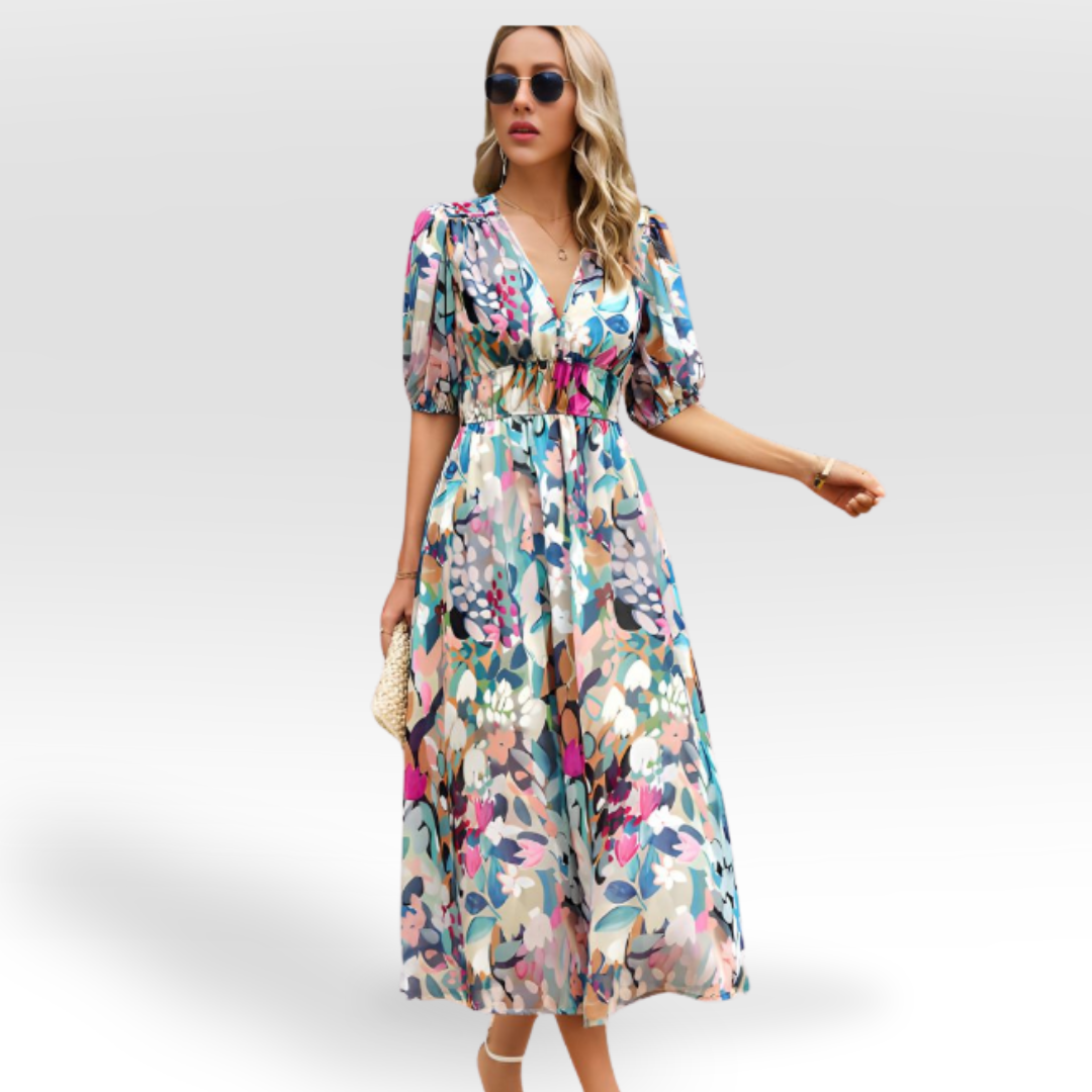 Olivia | Charmerende kjole med V-hals