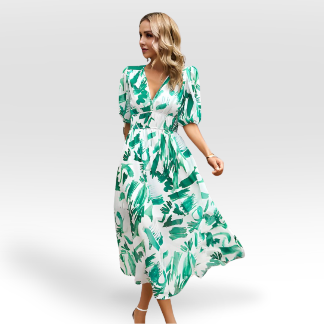 Olivia | Charmerende kjole med V-hals