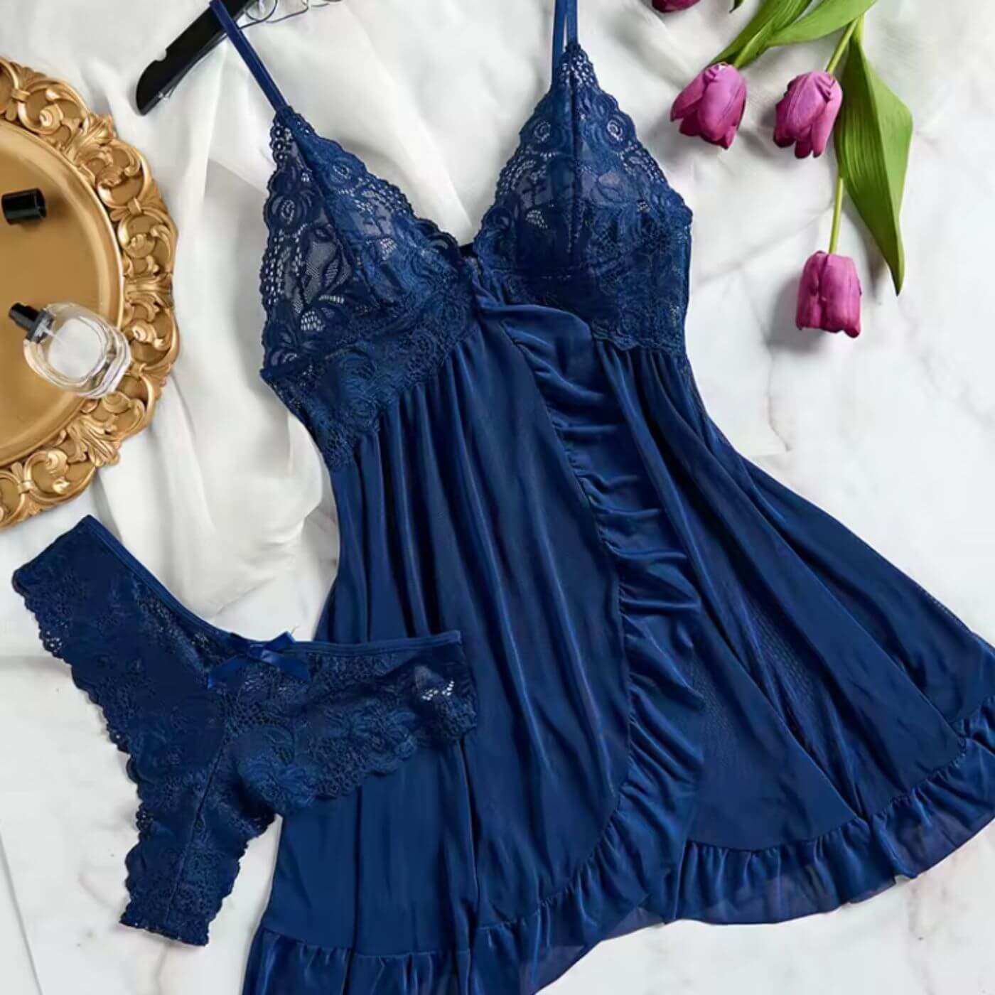 Lily – Forførende undertøjssæt i blonde