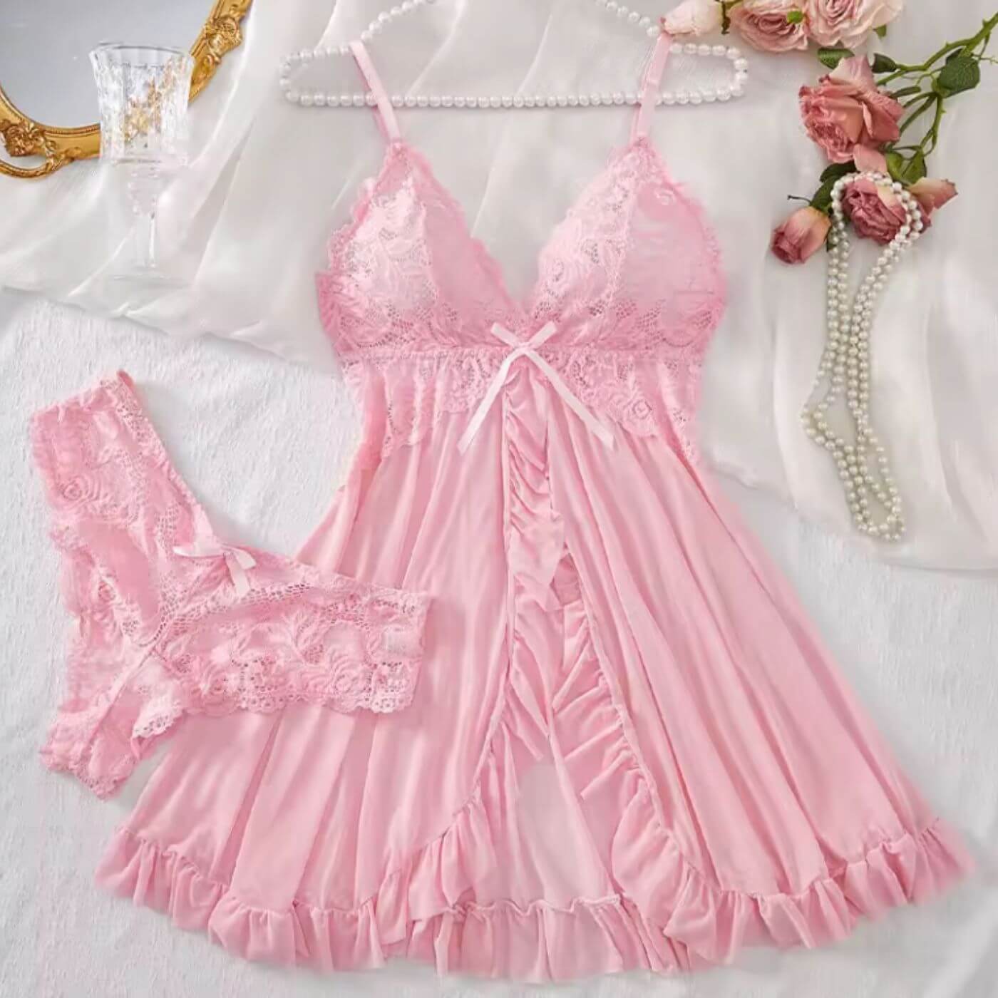 Lily – Forførende undertøjssæt i blonde